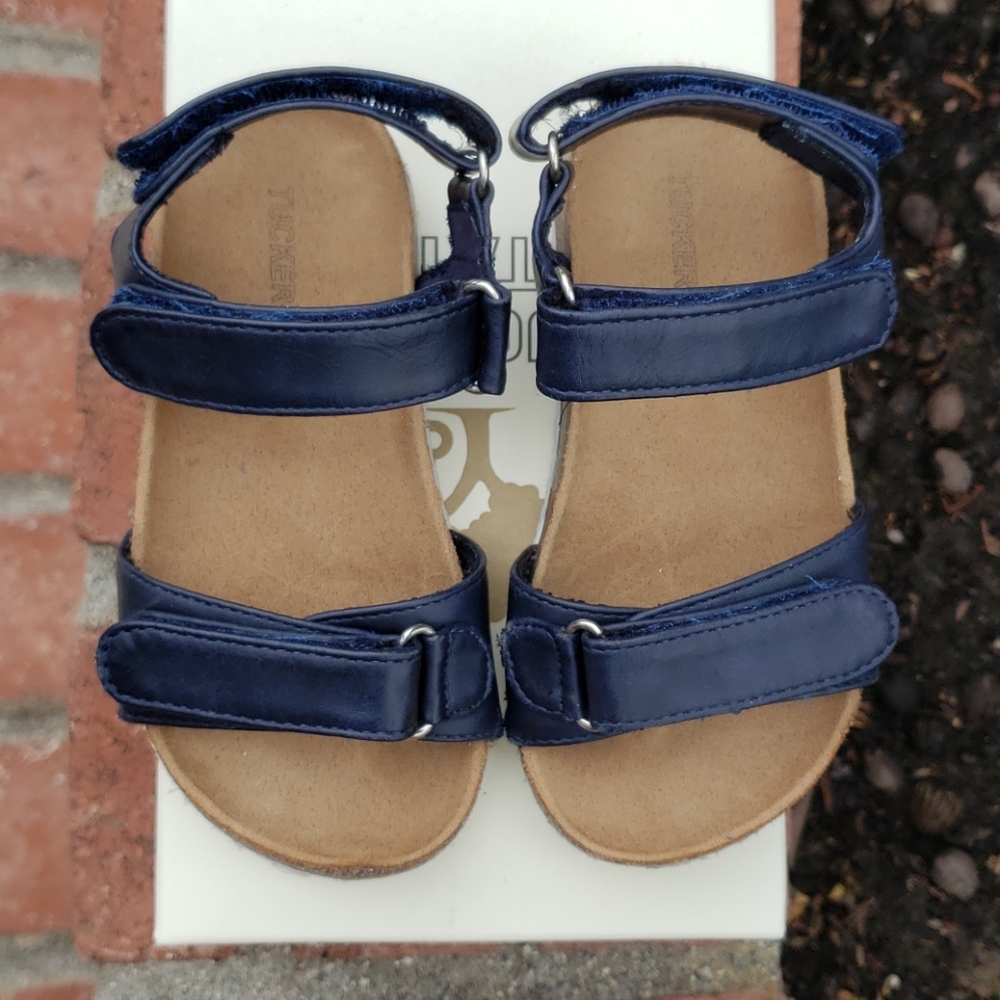 Unisex Tucker+Tate Navy Faux Leather Sandals